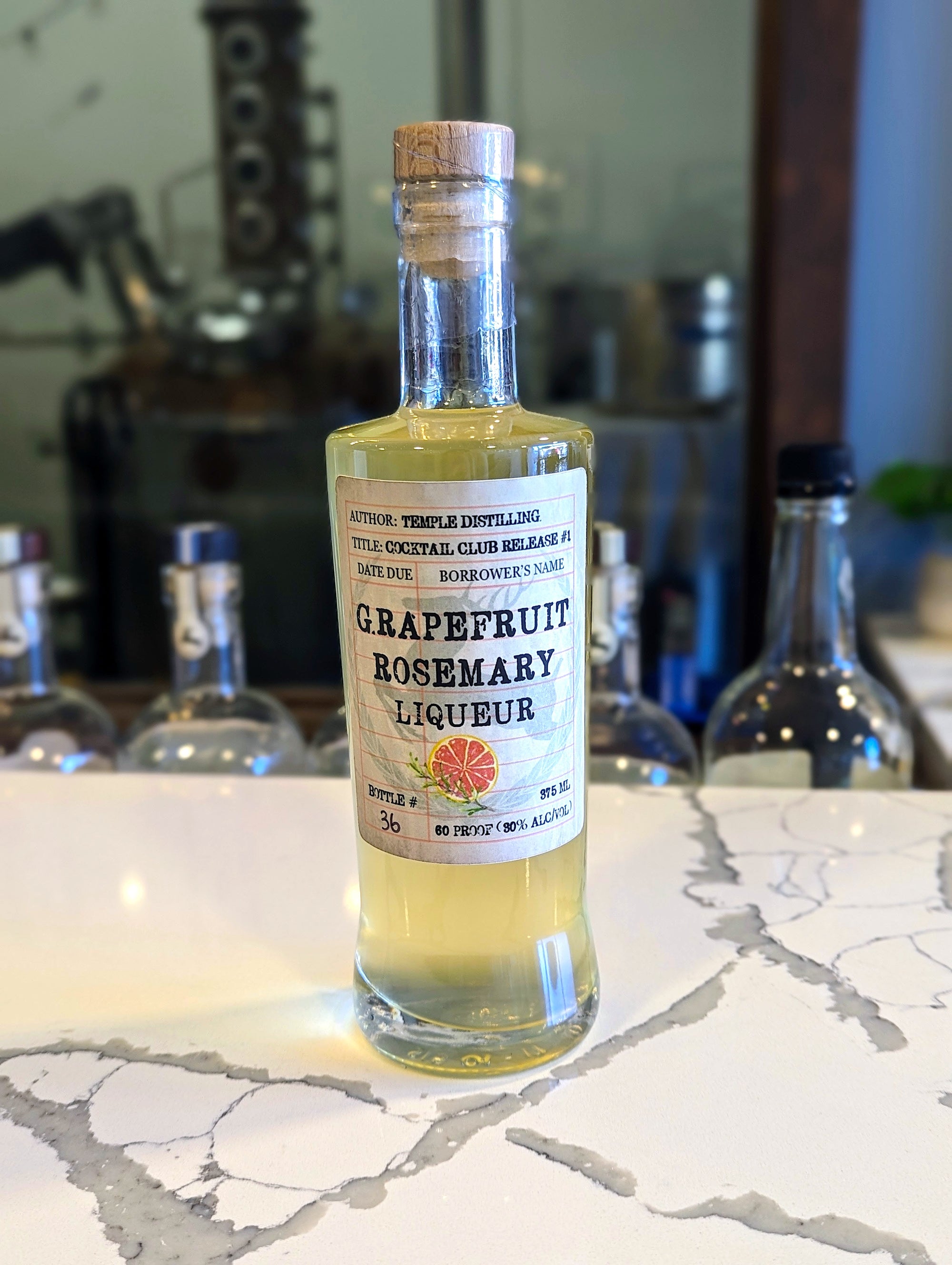 Limited Edition Grapefruit Rosemary Liqueur