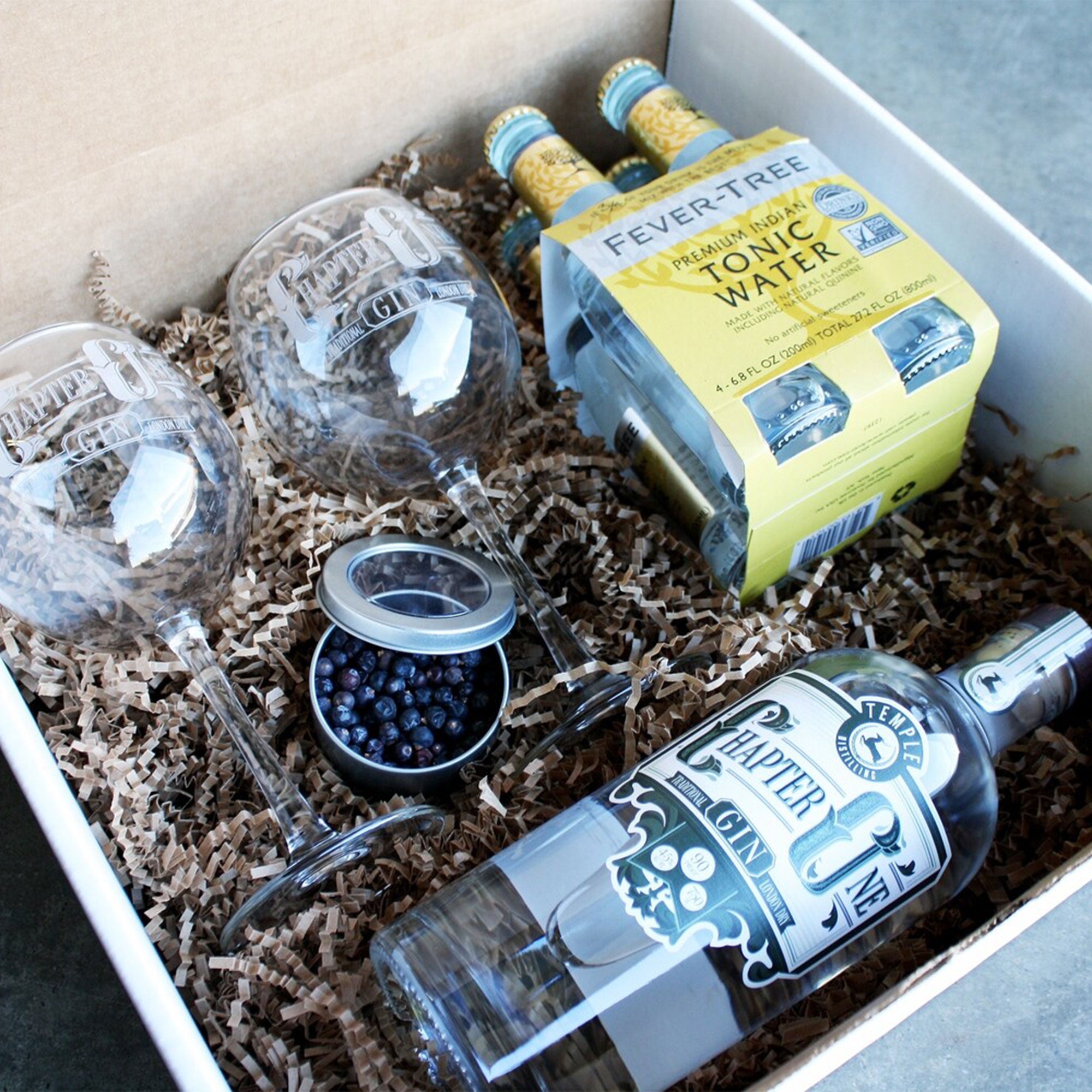 Gin & Tonic Cocktail Kit - The Cocktail Box Co. Premium Cocktail Kits -  Make Hand Crafted Cocktails. Great Gift for Any Cocktail Lover and Makes  The